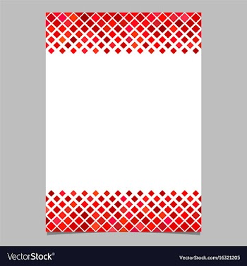 Red diagonal square pattern page template vector image