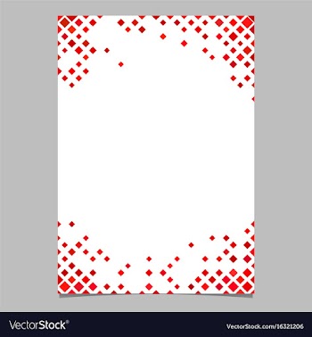 Red diagonal square pattern page template vector image