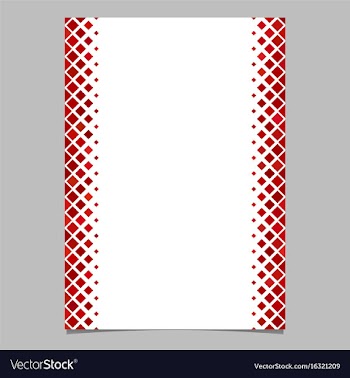 Red diagonal square pattern page template vector image