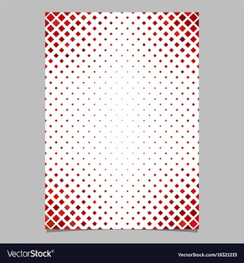 Red diagonal square pattern page template vector image
