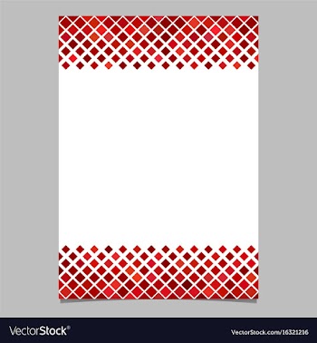 Red diagonal square pattern page template vector image