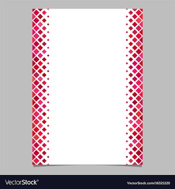 Red diagonal square pattern page template vector image