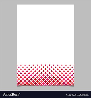 Red diagonal square pattern page template vector image