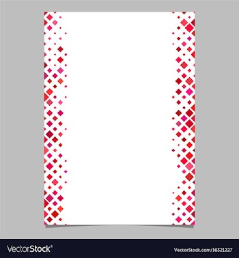 Red diagonal square pattern page template vector image