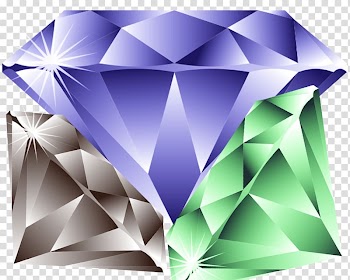 Red diamonds Gemstone Ruby , Hand painted colored diamonds transparent background PNG clipart