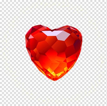 Red diamonds Heart , Heart Diamond transparent background PNG clipart