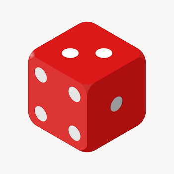 Red dice clipart illustration psd. | Free PSD - rawpixel