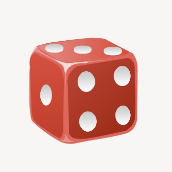 Red dice clipart, toy illustration | Free Vector - rawpixel