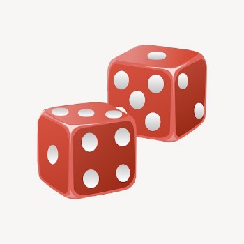 Red dice clipart, toy illustration | Free Vector - rawpixel