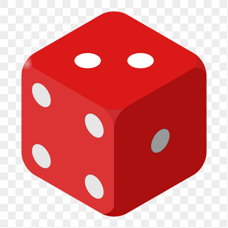 Red dice png sticker illustration, | Free PNG - rawpixel