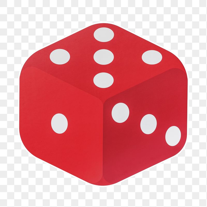 Red dice png sticker, transparent | Free PNG - rawpixel