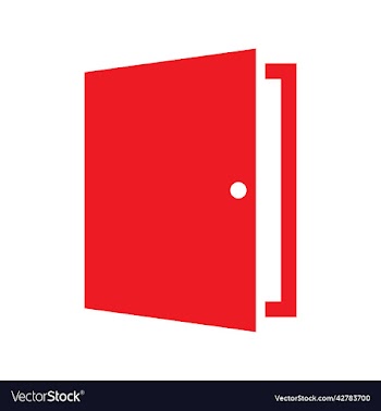 red door solid icon