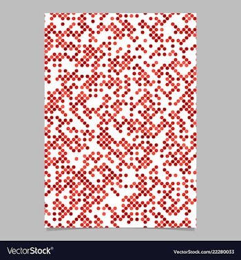 Red dot pattern brochure background - stationery vector image