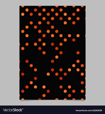 Red dot pattern brochure background - stationery vector image