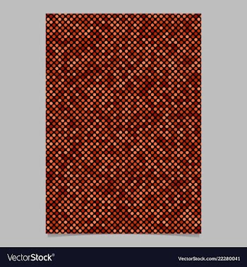Red dot pattern brochure background - stationery vector image