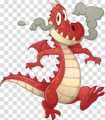 Red Dragon Kids Sticker - TenStickers
