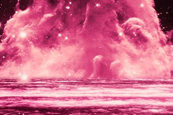 Red dreamy galactic cloud image background