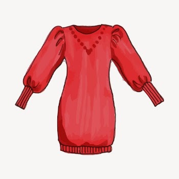 Red dress clipart, fashion, watercolor | Free PSD - rawpixel