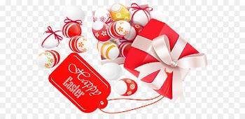 Red Easter egg Gift Clip art - Happy Easter Red Box with Eggs PNG Clipart Picture 