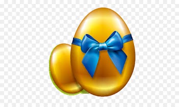 Red Easter egg Golden Easter Egg Duck Clip art - Easter eggs 