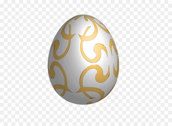 Red Easter egg Golden Easter Egg - Large White Easter Egg With Gold Ornaments 