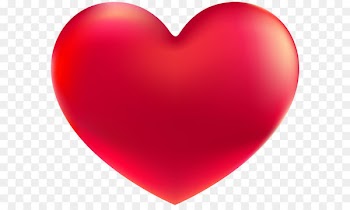Red Easter egg Heart Clip art - Red Heart PNG Clipart Image 