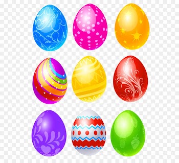 Red Easter egg Scrapbooking Clip art - Transparent Easter Eggs Set PNG Clipart Picture 