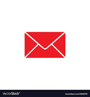 red email abstract solid icon