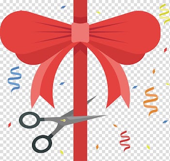 Red Euclidean Ribbon , Red bow transparent background PNG clipart