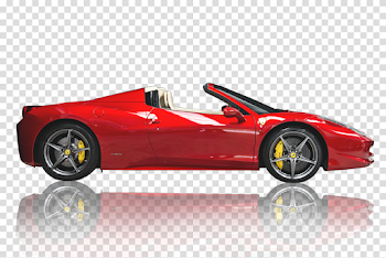 Red Ferrari PNG High-Quality Image