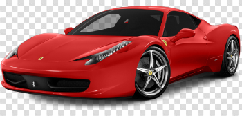 Red Ferrari PNG Photo