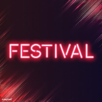 Red festival  neon signboard vector | Free stock vector - 535229