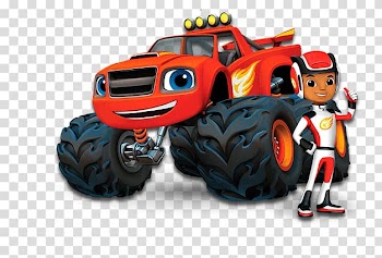 Red firetruck illustration, Frosting & Icing Cupcake Darington Birthday cake Sheet cake, blaze and the monster machine transparent background PNG clipart
