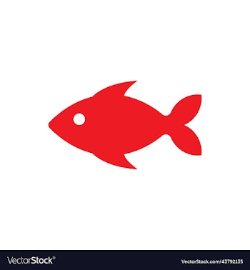 red fish solid icon