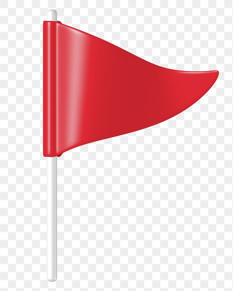 Red flag png icon sticker, | Free PNG - rawpixel