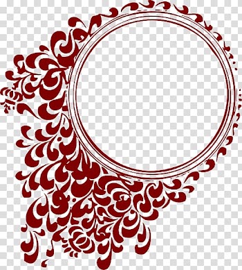 Red floral illustration, Scalable Graphics , Circle Frame HD transparent background PNG clipart