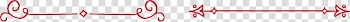 Red floral line illustration, Pattern, Line separators transparent background PNG clipart
