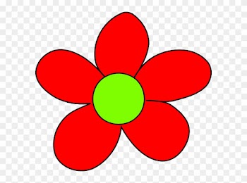 Red Flower Clipart - Red Flower Clip Art