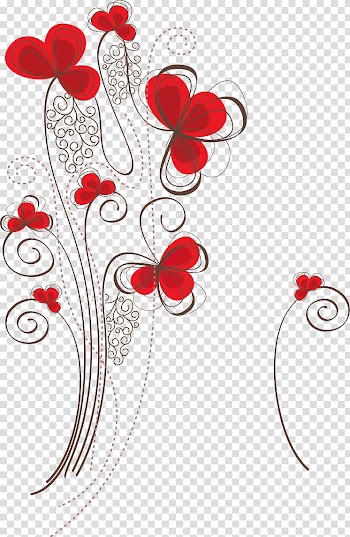 Red flower , Floral design Flower Pattern, Simple flowers transparent background PNG clipart