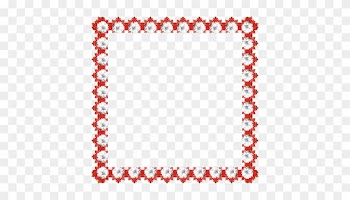 Red Flower Frame Png Pics Photos - Traditional Romanian Frame Vector