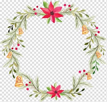Red flower frame, Wreath Flower Watercolor painting, watercolor wreath transparent background PNG clipart