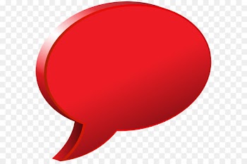 Red Font Design Product - Speech Bubble Red Transparent PNG Image 
