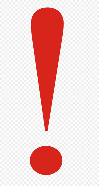 Red Font - Exclamation mark PNG 