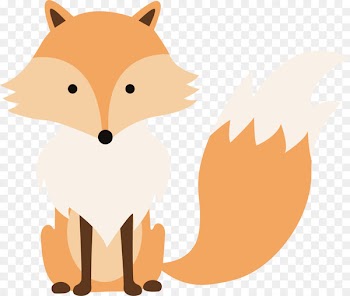 Red fox Cartoon - Pink fox vector 