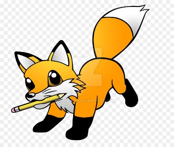 Red fox Clip art Yellow Cartoon Line - aww insignia 
