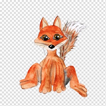 Red fox, fox transparent background PNG clipart
