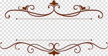 Red frame illustration, Ornament Euclidean Text, Cartoon brown frame transparent background PNG clipart