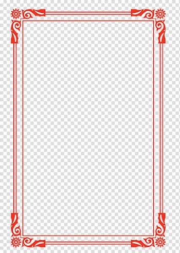 Red frame , New Years Day frame New Years Eve, New Year Border background poster design free transparent background PNG clipart