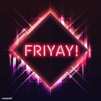 Red friyay  neon signboard vector | Free stock vector - 535248