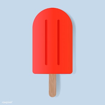 Red Frozen Ice Cream with Wooden Stick Vector.. | Free stock vector - 389985